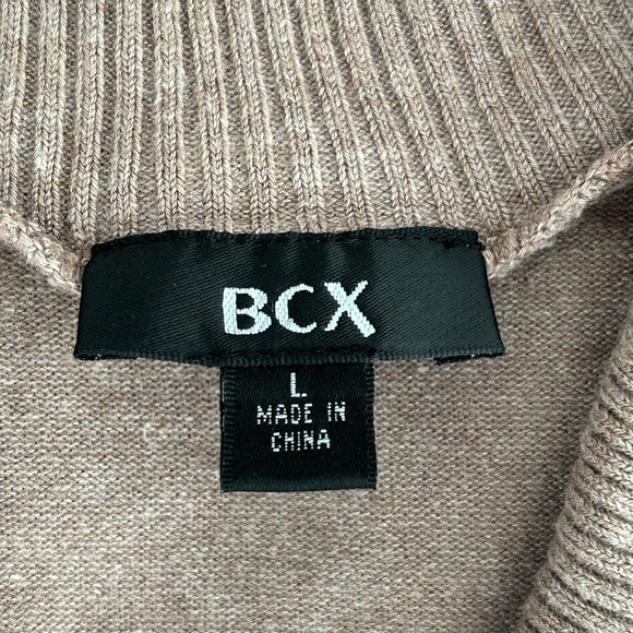 BCX Sweater For Women’s Beige Color Size L Cross Neck - Picture 6 of 6
